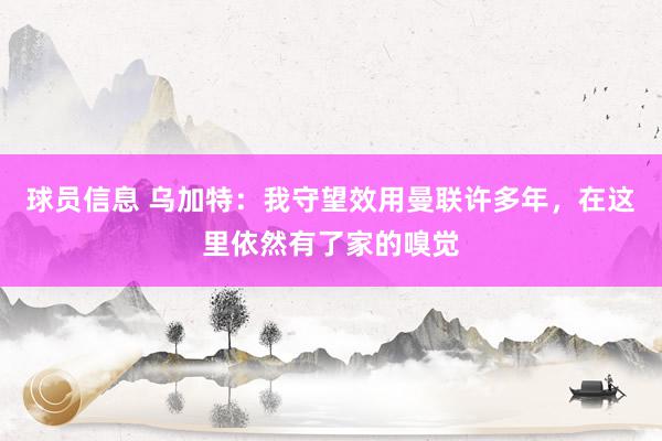 球员信息 乌加特：我守望效用曼联许多年，在这里依然有了家的嗅觉